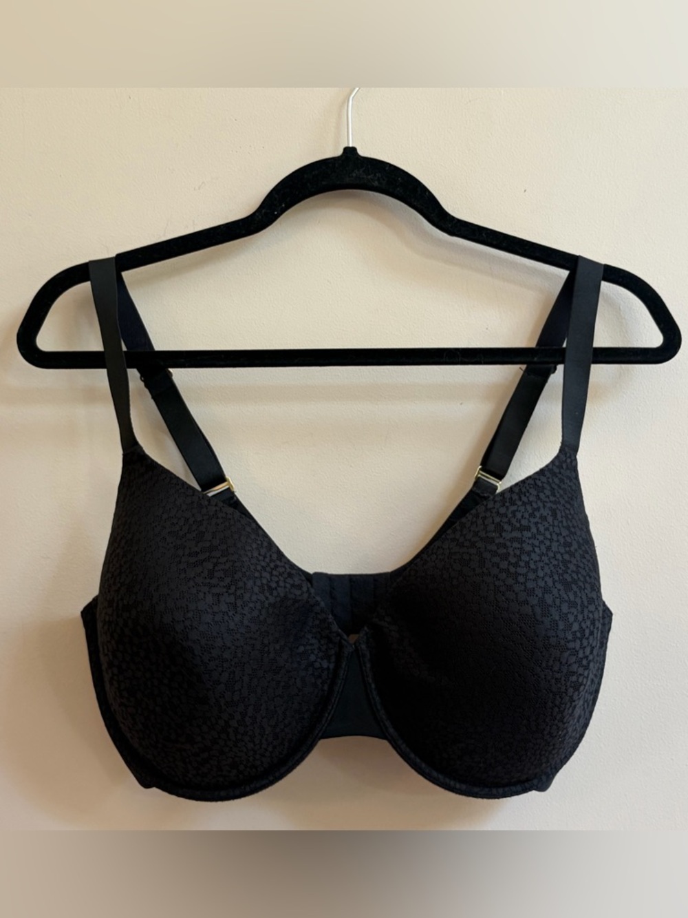 Natori Comfort Evolution Full Convertible Underwire Black Bra 731337 Sz 36G
